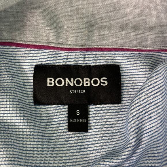 Bonobos Vest Men Small Zip Up Sweater Golf Athleisure Preppy Zip Pockets Blue S - Picture 3 of 10